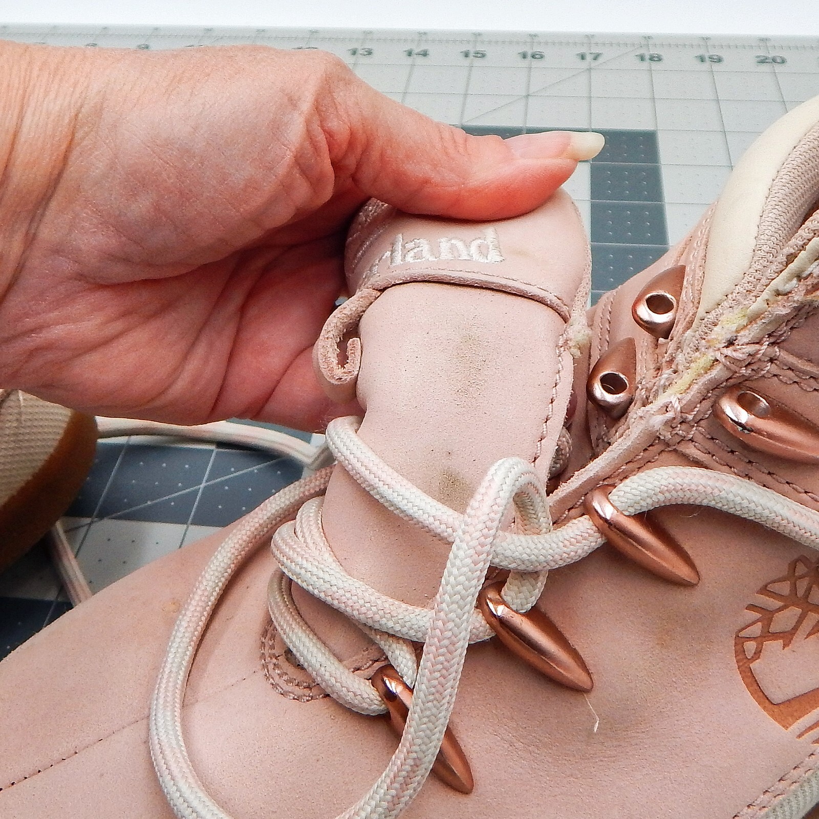 Timberland Women’s Euro Sprint Light Pink Sz 5.5 Girls Nubuck Ankle Hiker Boots