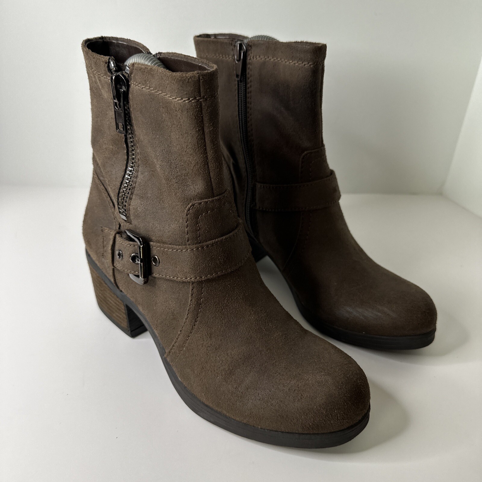 Carlos By Carlos Santana Rolla Bootie Womans Size 8.5 Zip Up/ Buckle Casual Wear