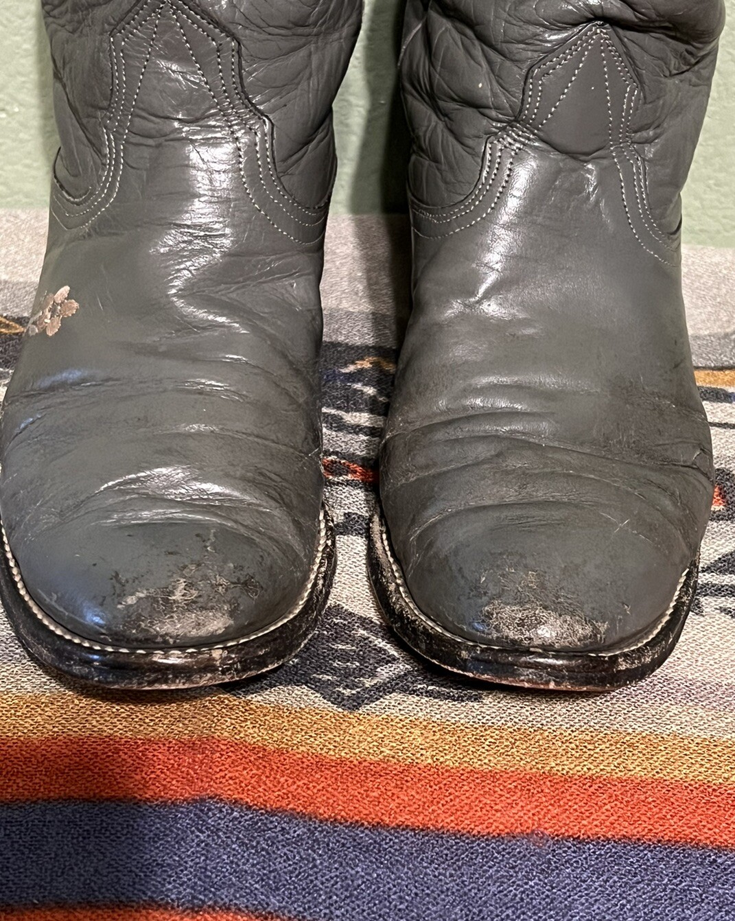 90’s Nocona Ropers Grey Women’s Cowboy Boots 6.5 C