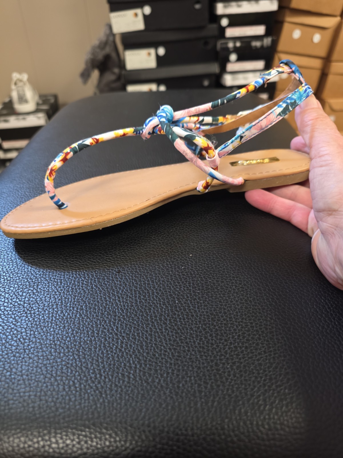 «Qupid» Womens Multicolor Floral Sandals. New Multiple Sizes Available
