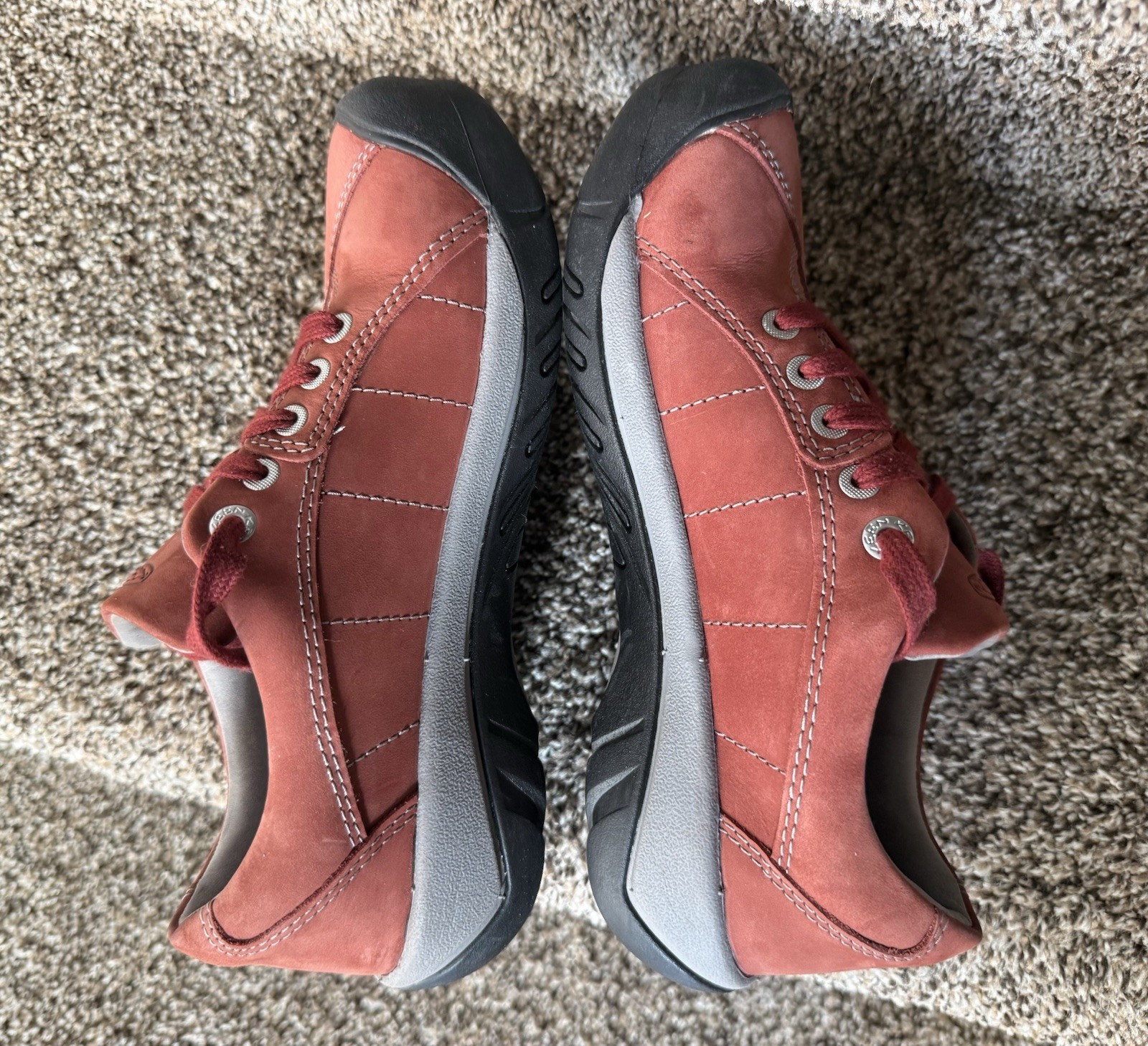 Keen Presidio Fired Brick Res Nubuck Leather Shoes Womens Size 8