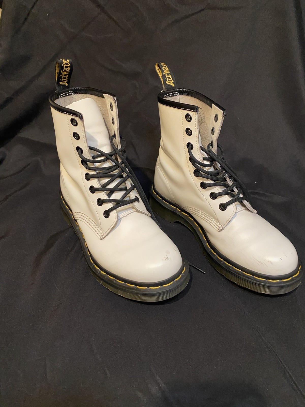 Dr. Martens 1460 White Combat Boots – Size 6