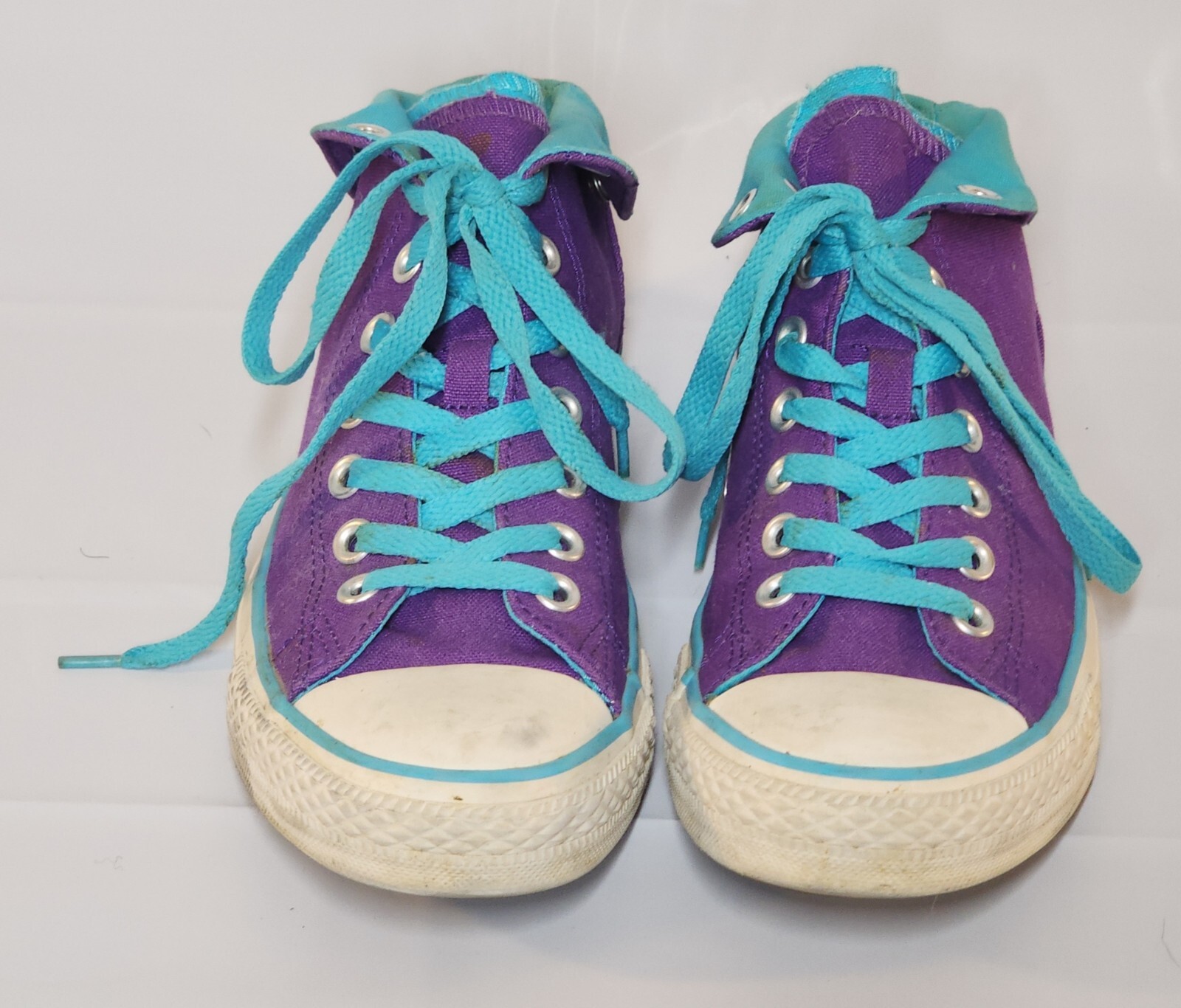 Converse All Star Snap Low Top Size 9.5 Teal and Purple (men’s size 7.5)