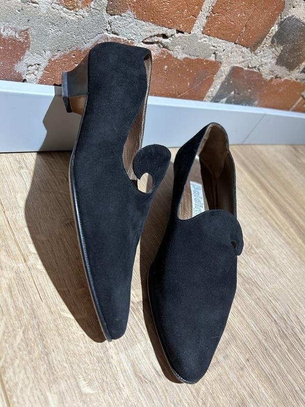 women baldinini heels black suede 37.5