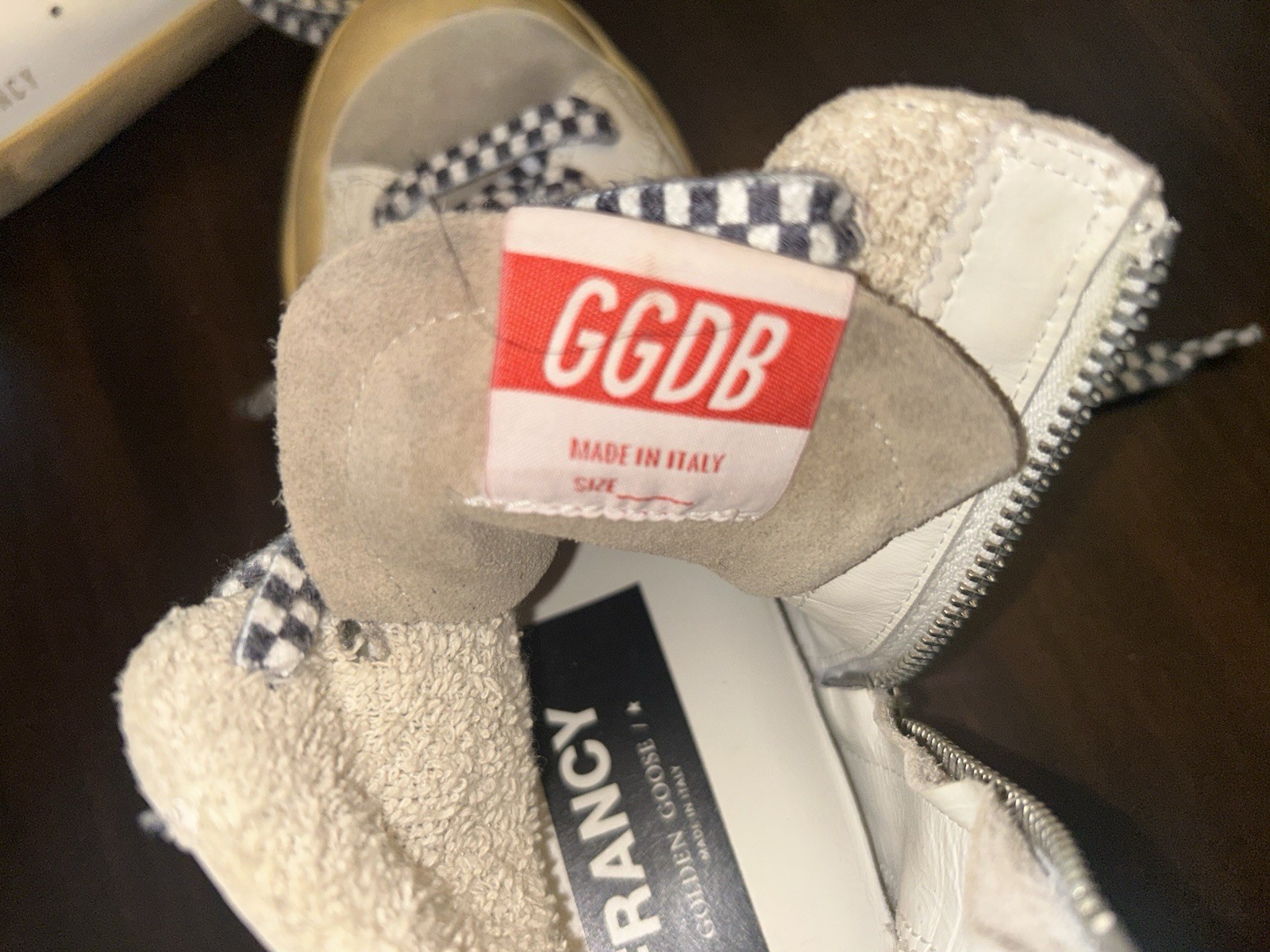 Golden Goose Francy Sneakers Size 38 White and Silver