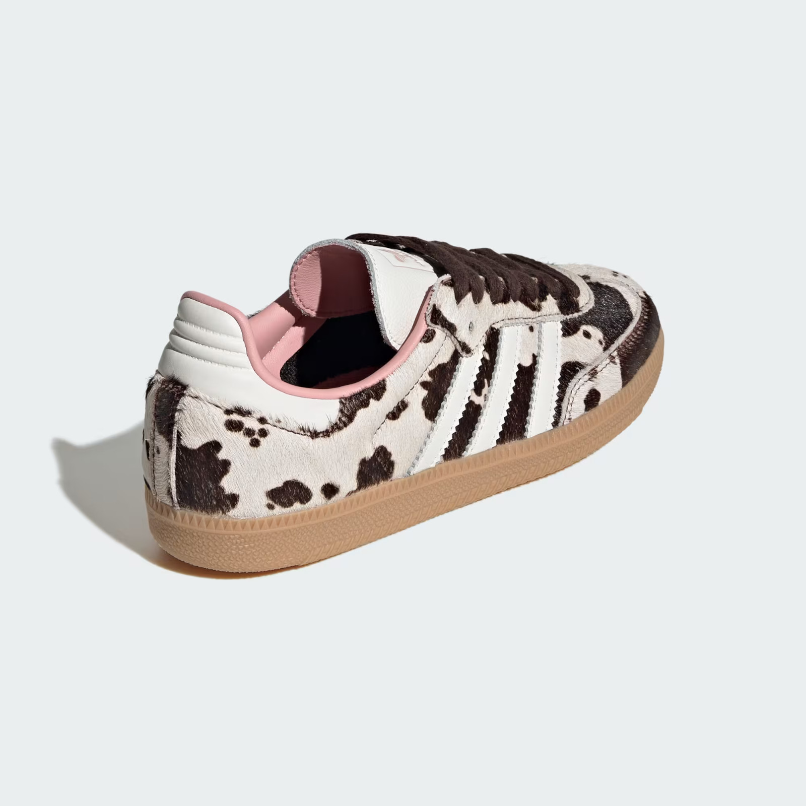 adidas Samba OG Cow Print Womens Size 9 Dark Brown Off White Gum 3 JR1256