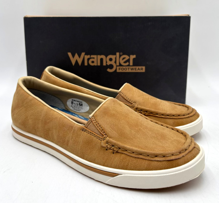 Wrangler Footwear KWC0023 Women’s NEW Slip-On Casual Shoes Golden Multiple Sizes