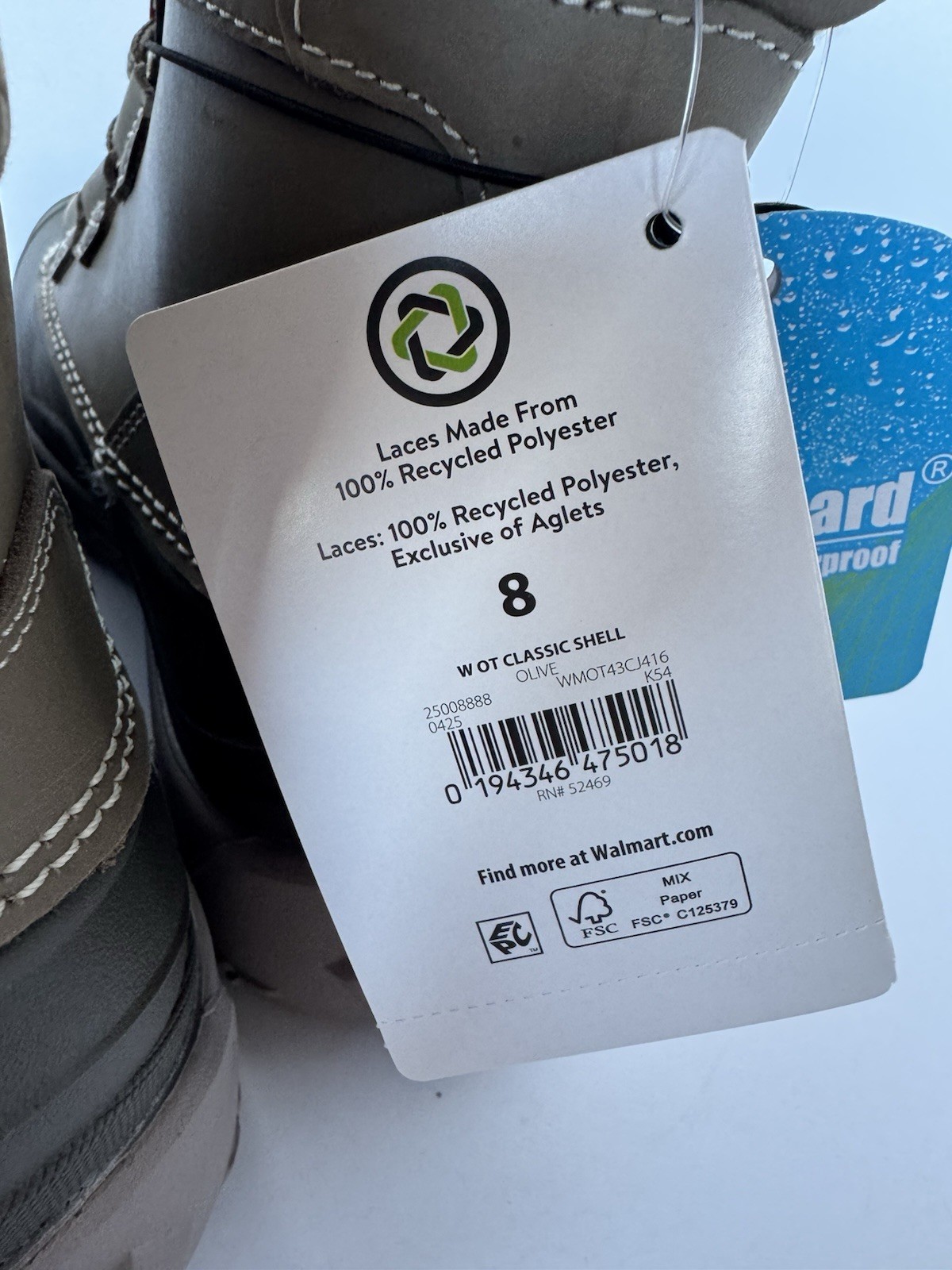 OZARK TRAIL WOMEN’S SNOW BOOTS, 8M, WATERPROOF, 3M THINSULATE, LEATHER, NEW