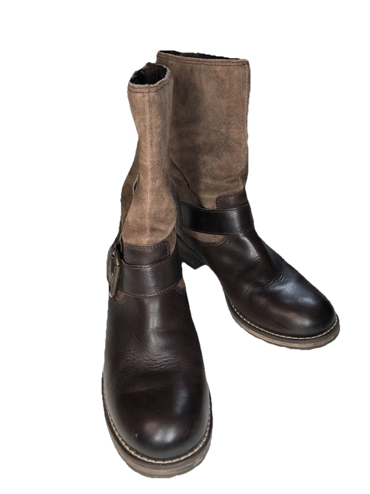 Clarks Majorca Isle brown leather -buckle -Women’s size 8M