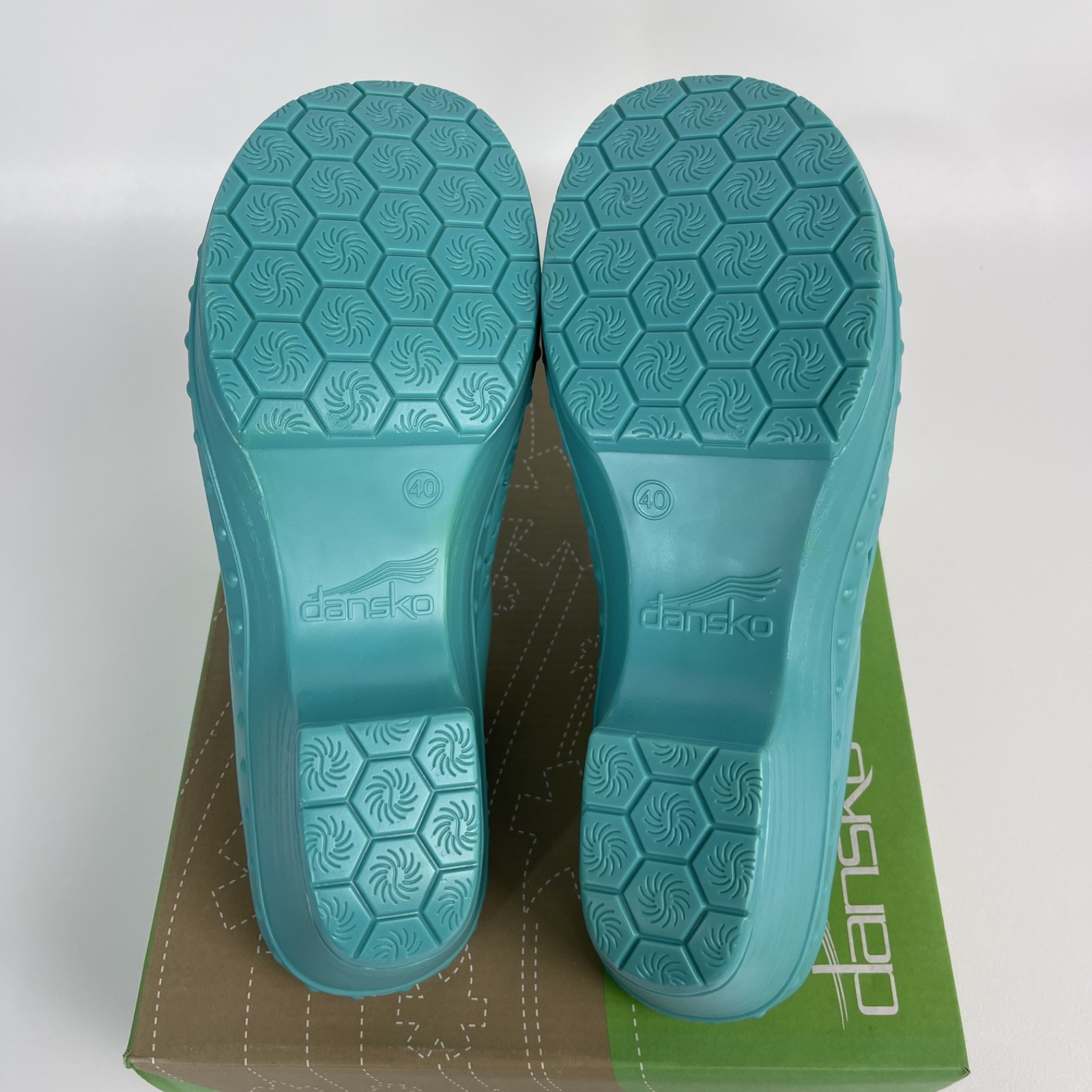 Dansko Pippa Molded Clog Shoe Open Back Thermoplastic Teal EU 40 (US 9.5-10)