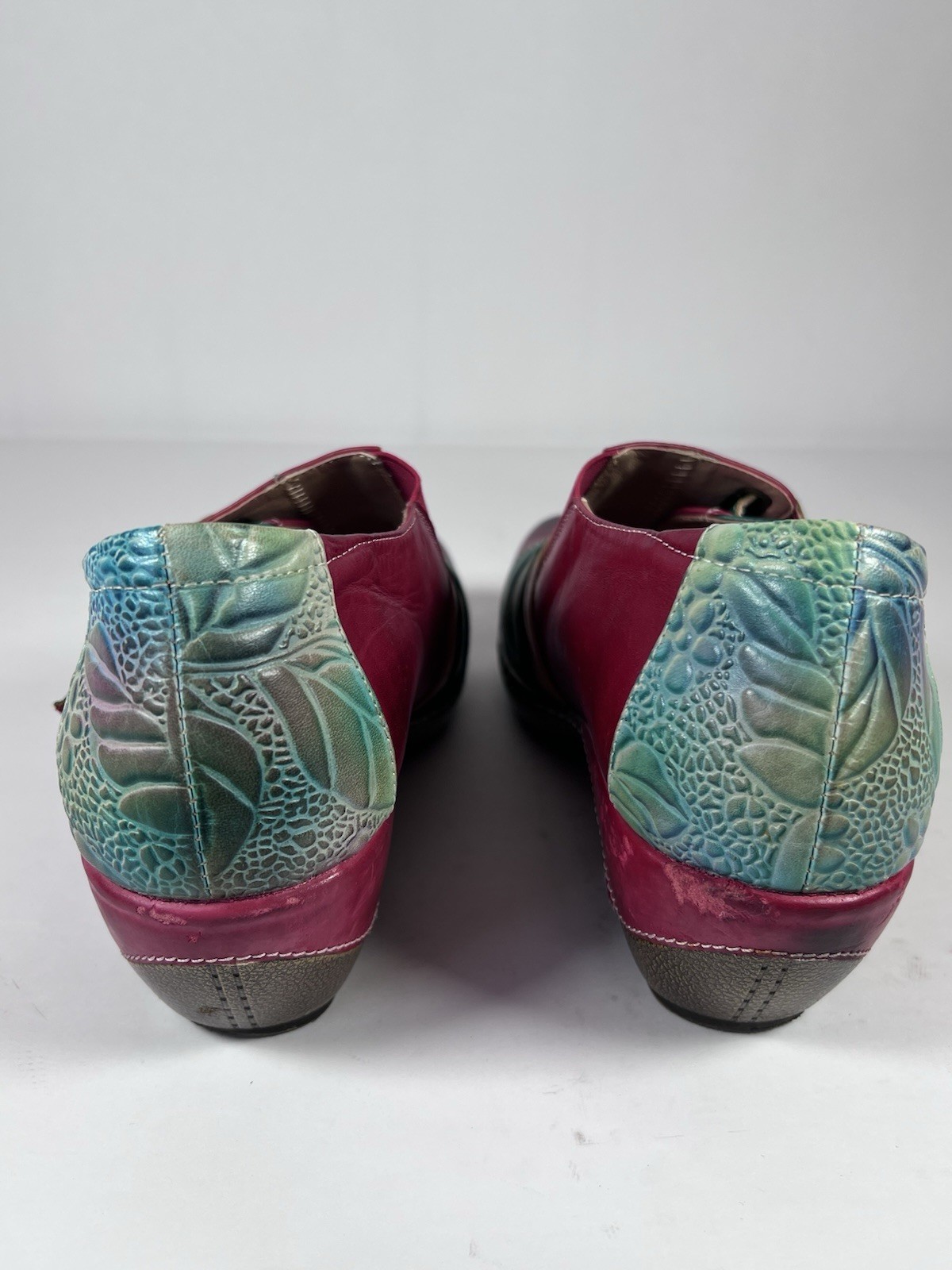 L’Artiste Spring Step Scotland Rainbow Leather Shoes Women’s Size 10 / 40 Clogs