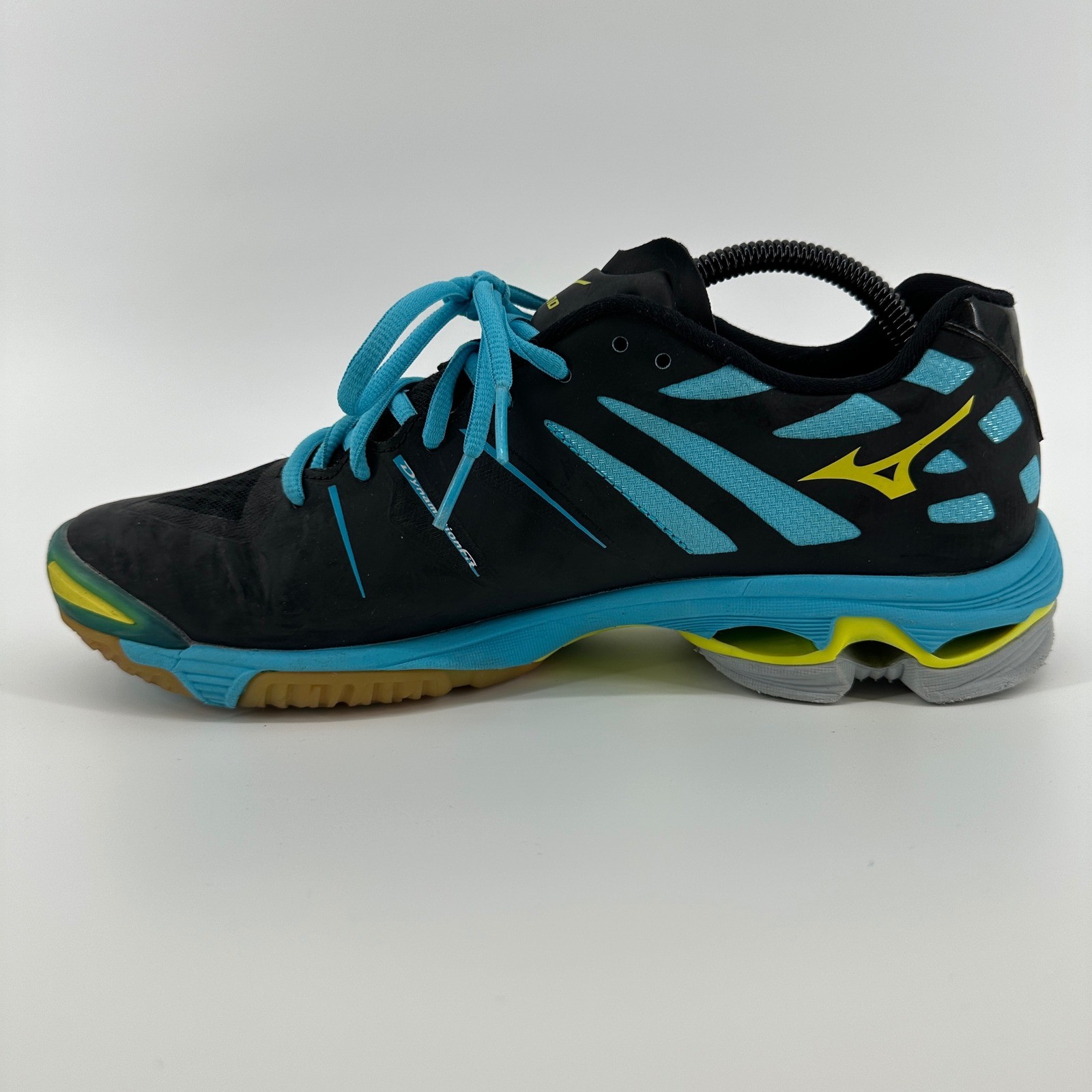 Mizuno Wave Lightning Z Womens 11 Volleyball Shoes Black Blue V1GC150028