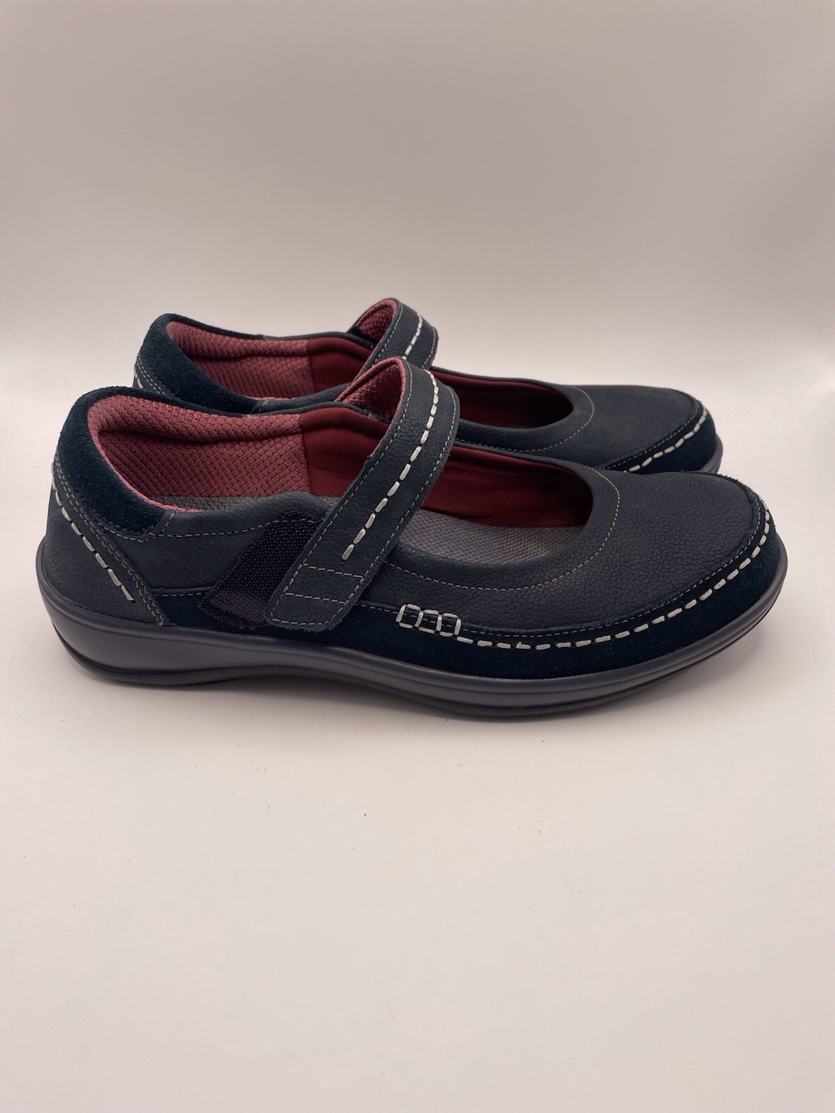 Orthofeet Shoes Womens Size 7.5 D Wide Black Mary Jane Orthopedic 863