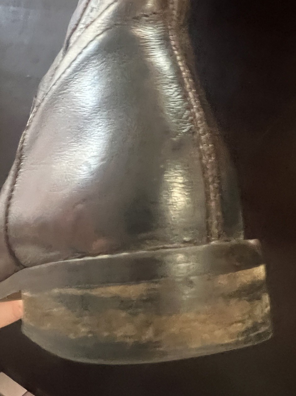 MIA Boots Leather Long Solid Brown Low Heel Size 8.5