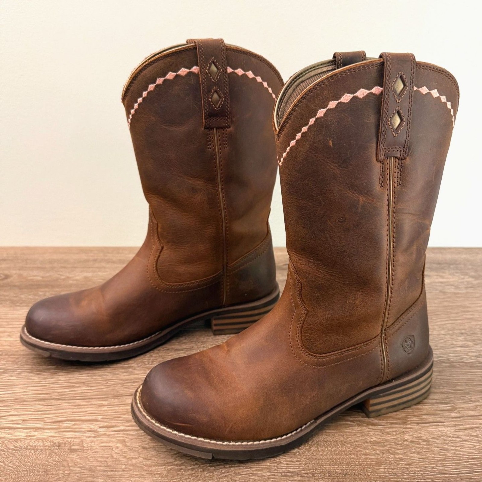 Ariat Unbridled Roper Western Boots Women’s 8.5 B Brown Leather ATS 10015374