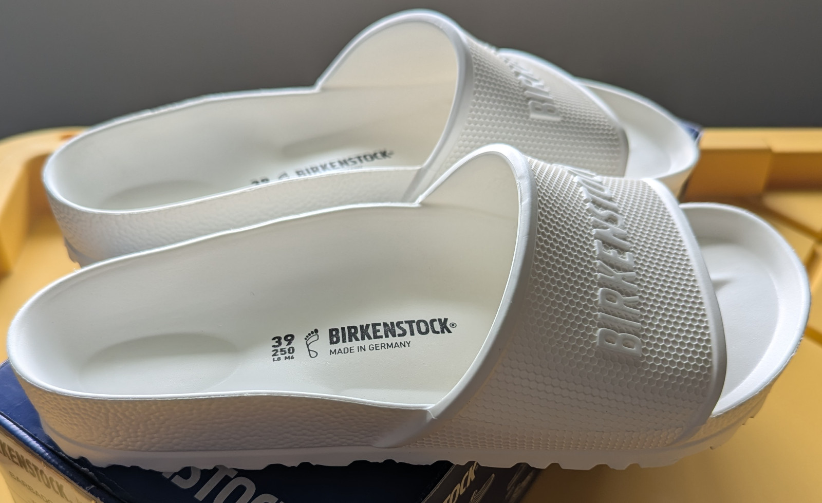 Birkenstock Barbados Womens Slides White 1015399 Regular Fit Size 8