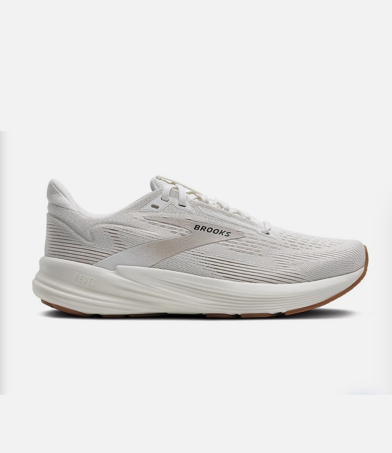 Size 7 – Brooks Revel 8 White Chateau Grey W