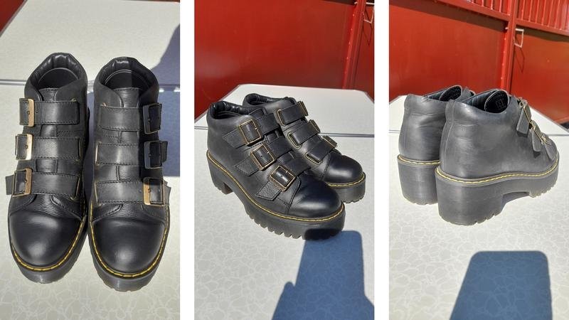 Women Dr Martens boots black leather 38 #3KWE
