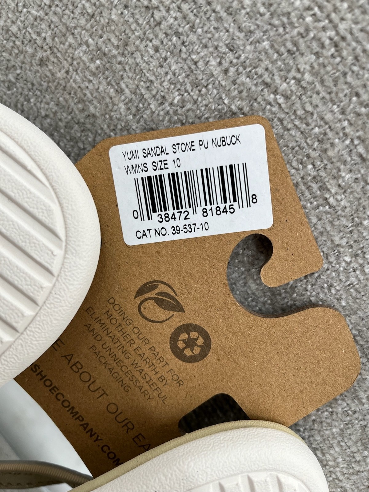 NWT Spenco Yumi flip flop Sandal Womens 10 White Nubuck Summer Slip-On Classic