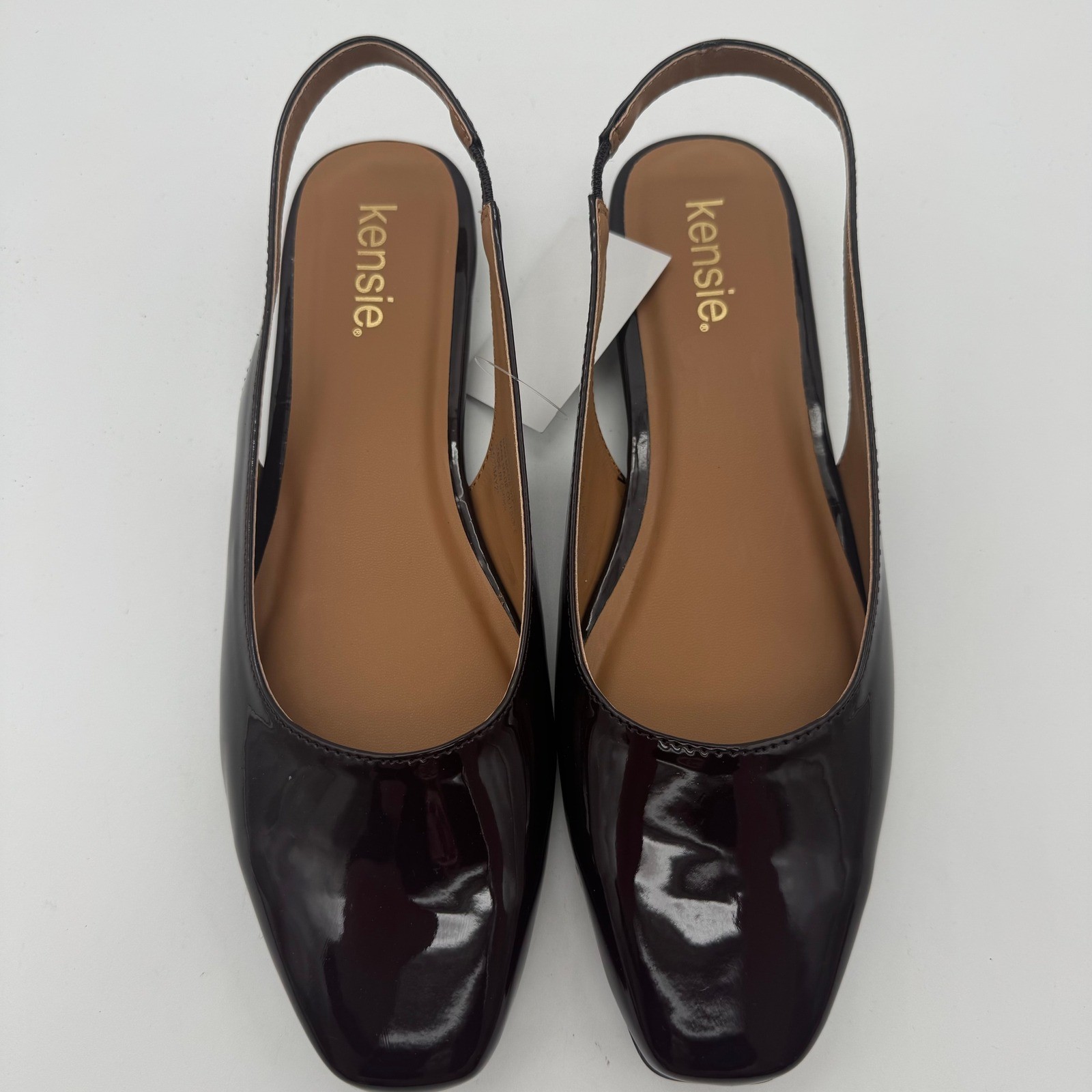 Kensie Women’s Size 8.5 Red Felice Slingback Flats Patent Shoes
