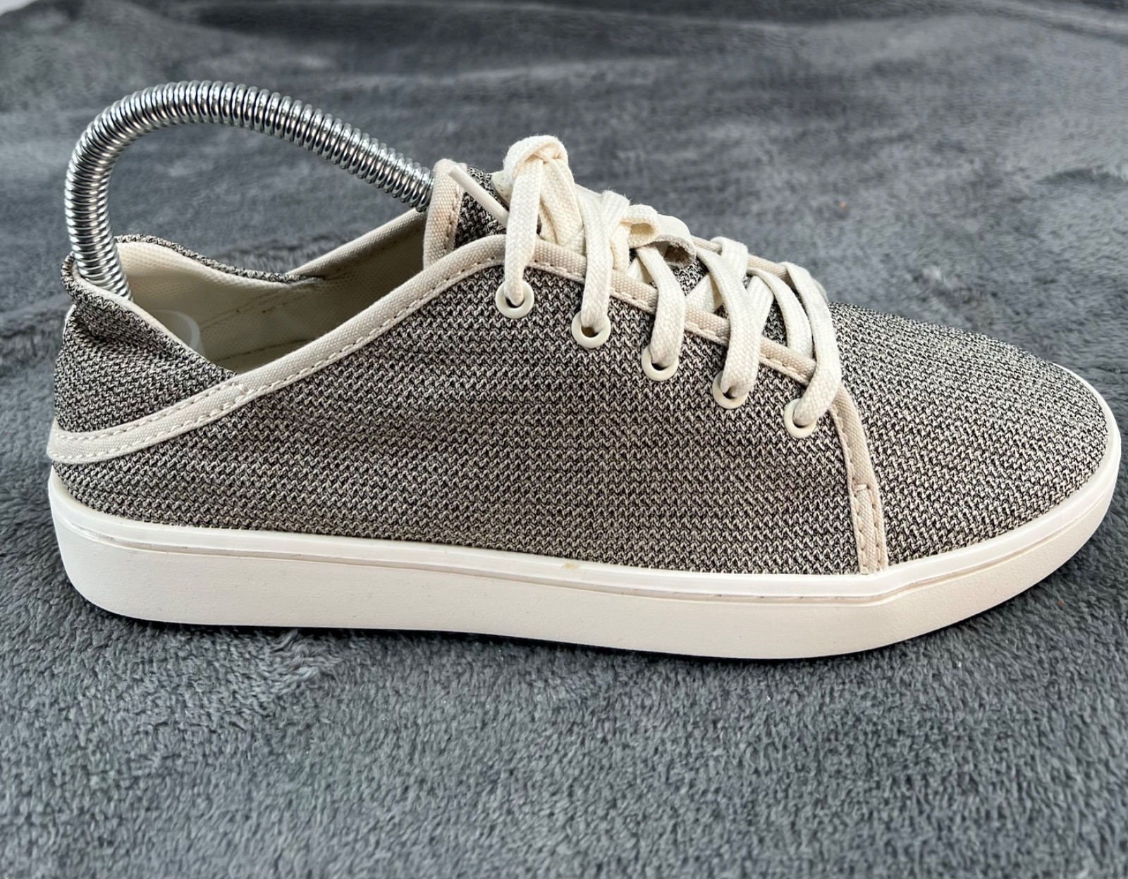 OluKai Pehuea Lī Sneaker Womens US 6.5 EU 36 Gray Slip On Or Lace Up New