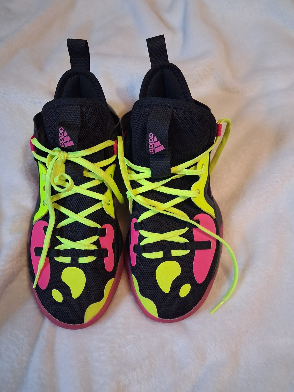 Adidas Neon Yellow&Pink ☆BOUNCE☆ Womens Running/Gym Shoes Size 6