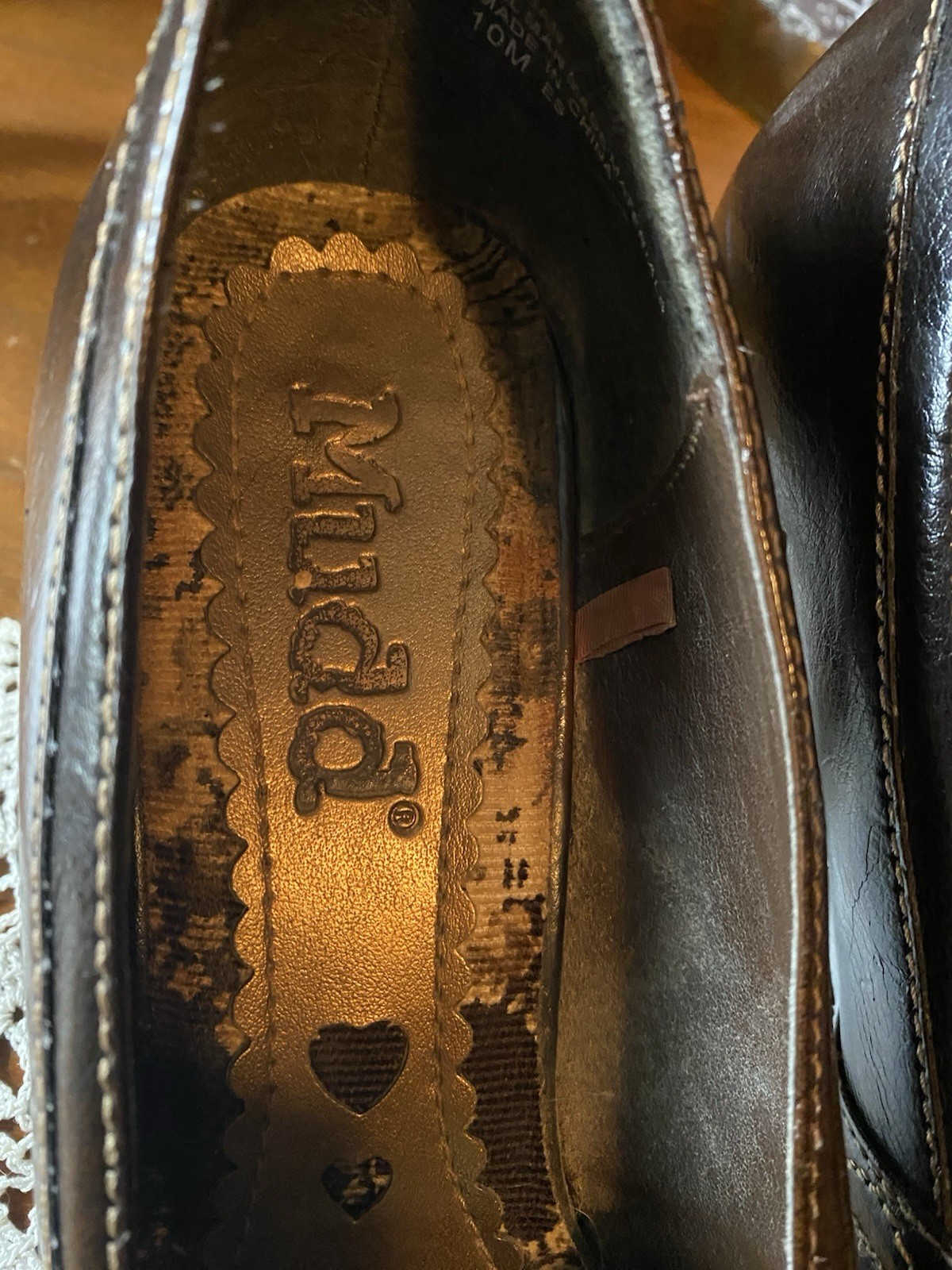 VTG Adrian MUDD Mary Jane Brown Slip On High Heel Pumps 2.5” Women’s 10M READ