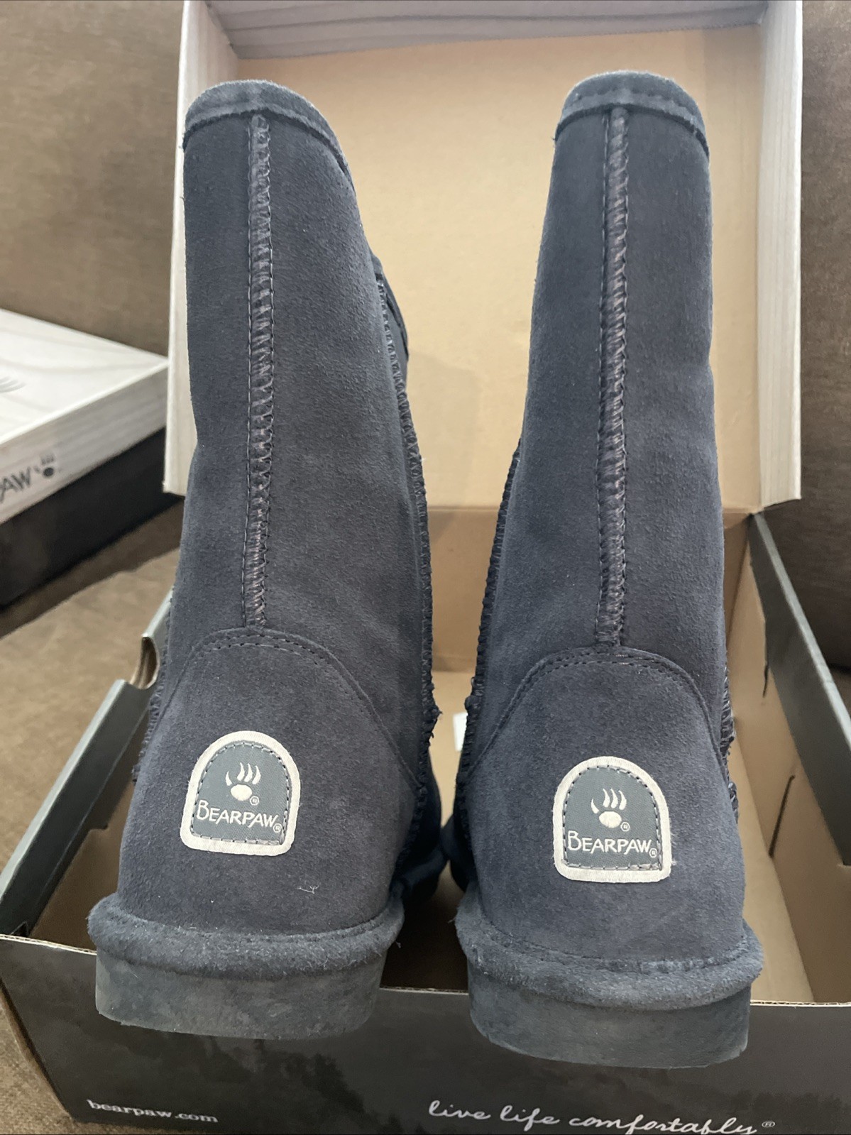 Bearpaw Emma Short Women’s Size 9 Winter Boots 608W Charcoal New NIB