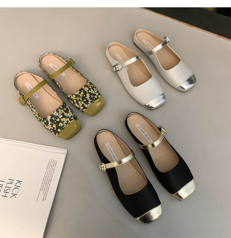Women’s Fashion Casual Buckle Slip On Baotou Slippers Summer New Sandals