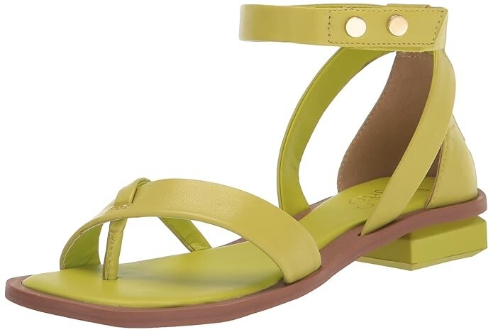 Franco Sarto Z2990* Pear Green Leather Parker Ankle Strap Sandal Size 10 M