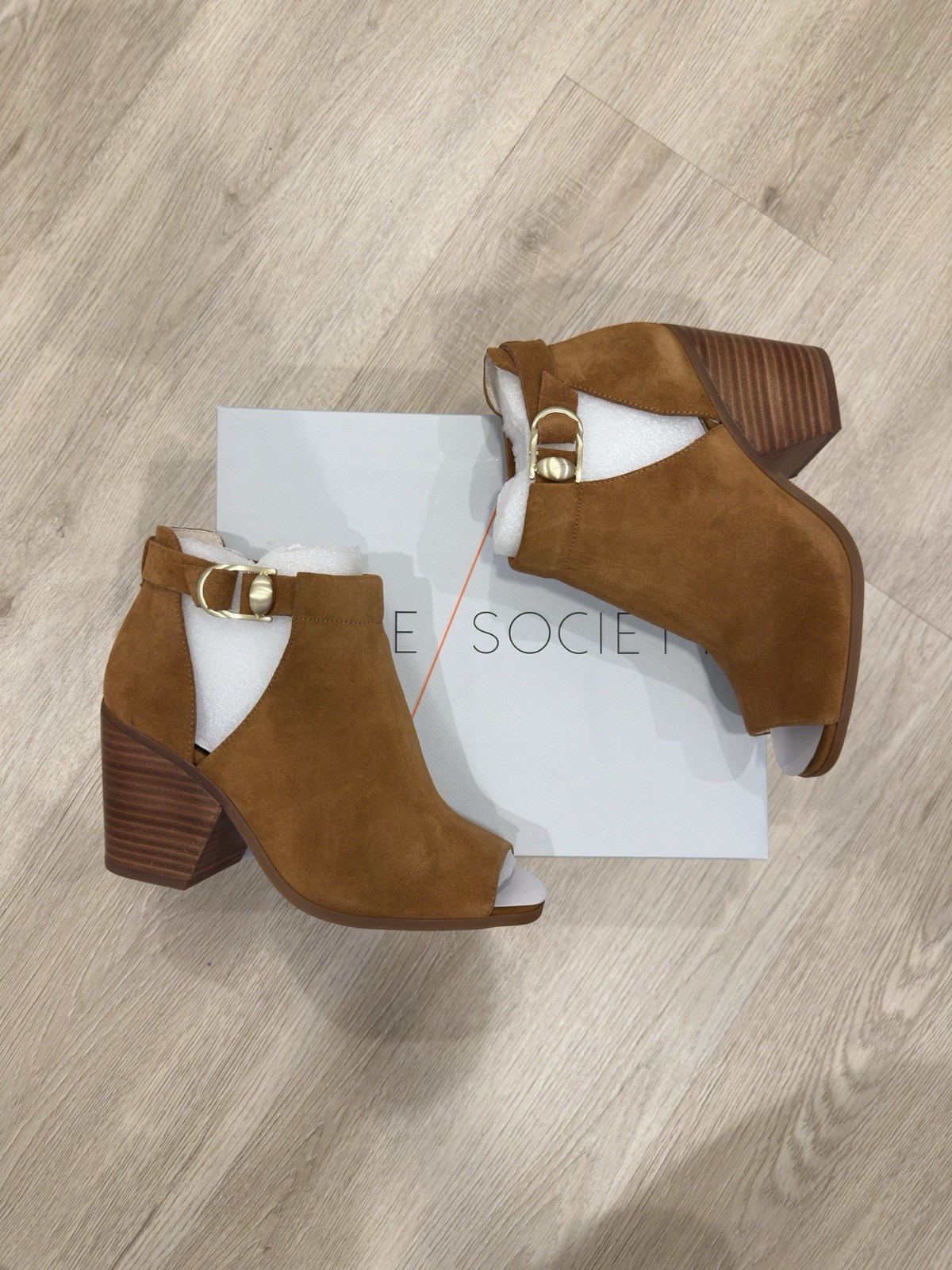 *RARE* Sole Society “So-Caprica” Suede Peep Toe Ankle Booties-Women’s Size: 8.5
