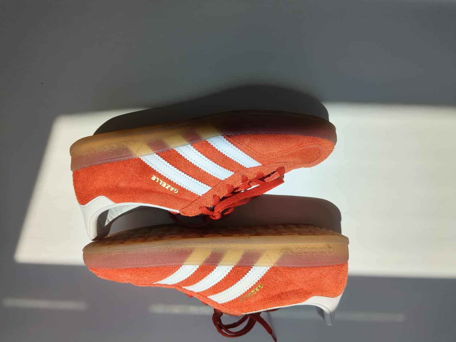 Adidas Gazelle Indoor Bold Orange Suede Sneakers Women’s 6W