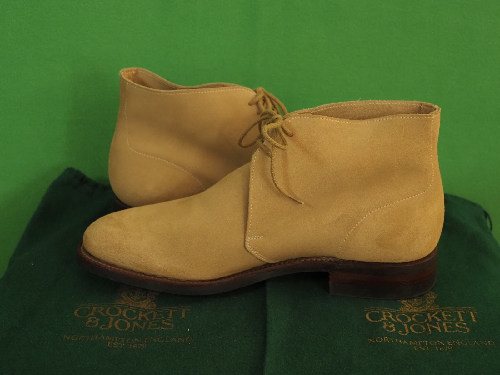 $680 – New – Crockett & Jones Purdey – Unlined Chukka Boots – UK 4.5 C – US 6.5