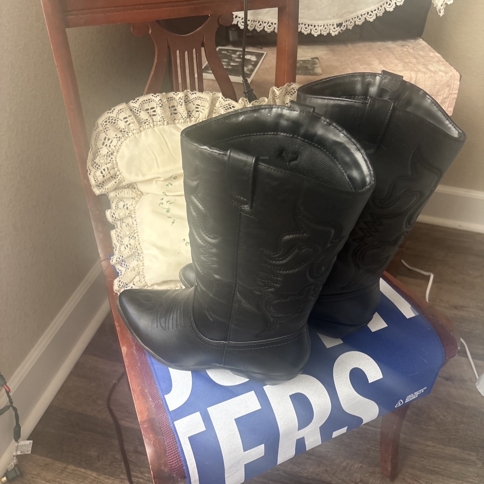 Soda Women Rerun Western Cowboy Boots Black 9