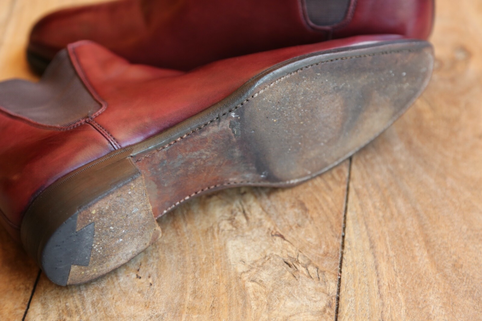 Crockett & Jones Haddon Burgundy Leather Chelsea Boots Shoes Ladies UK 7.5