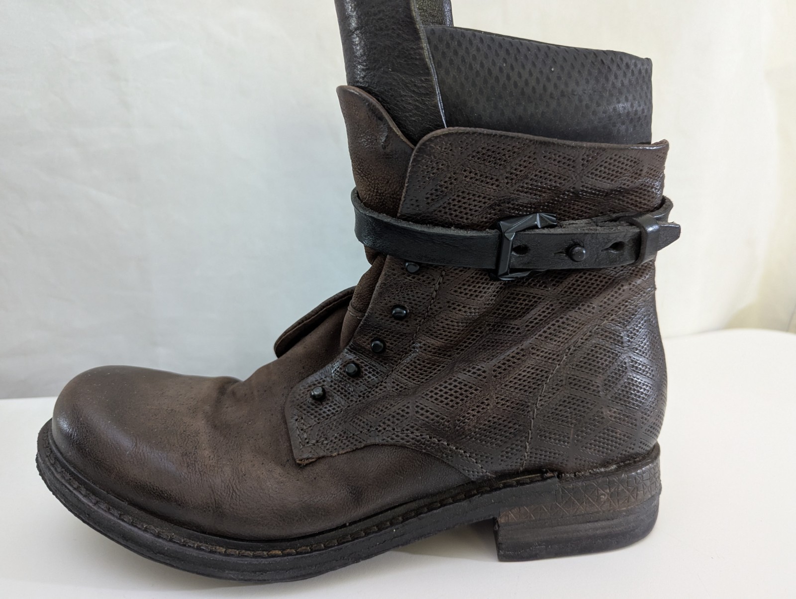 A.S. 98 Ankle Boots Booties 38 Chocolate Brown Victorian Look Original Box