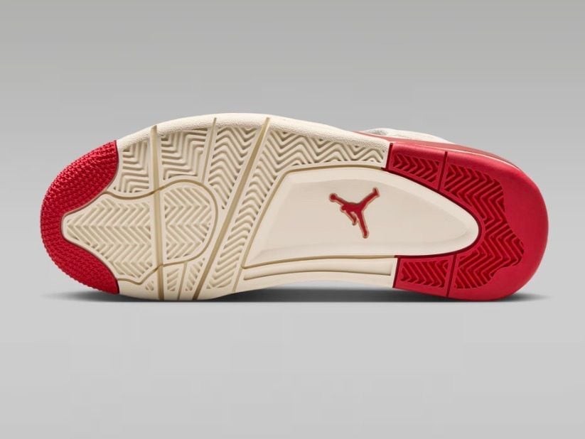 Women’s Air Jordan 4 Retro ‘Valentine’s Day’ Pale Ivory/Tough Red