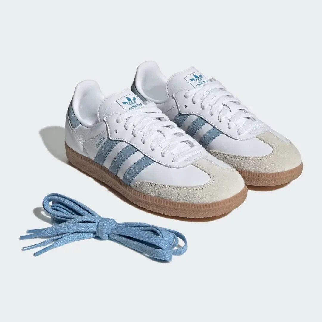 JS1391 adidas Originals Samba OG Cloud White Alumina Ash Blue (Women’s)