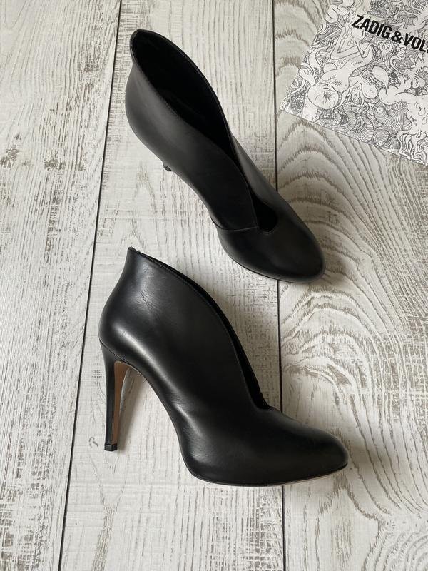 Women navy boot heels black leather 38 #BAKN