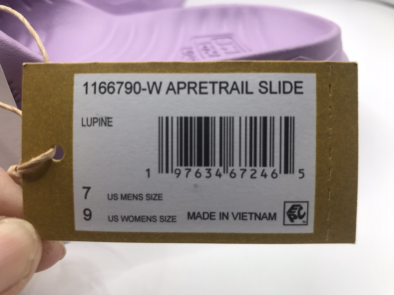 WOMEN’S TEVA LUPINE LILAC APRETRAIL RECOVERY SLIDE BEACH/POOL SANDAL SIZE 9 NWT