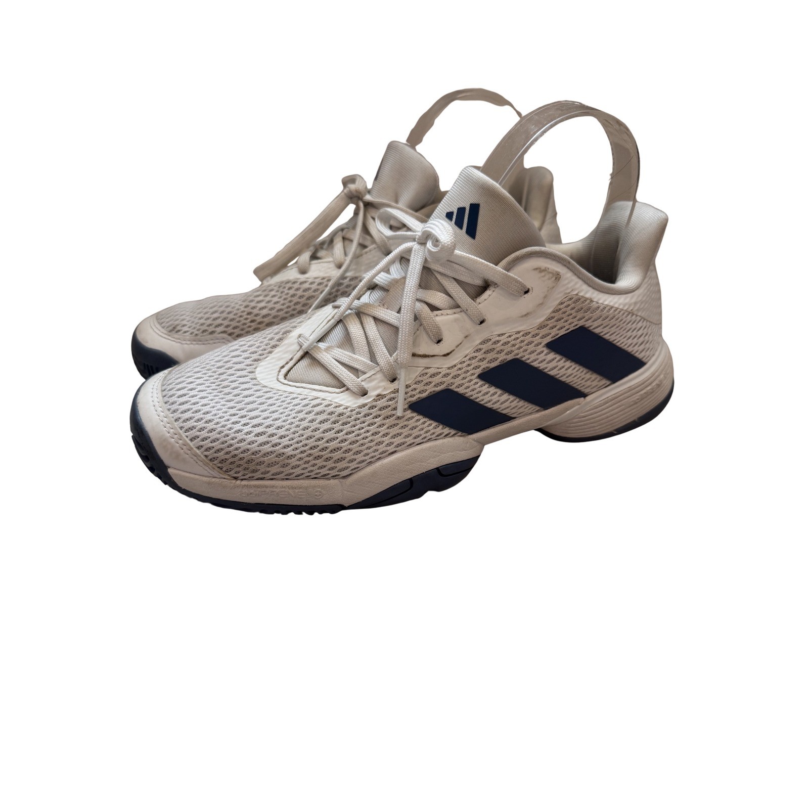 Adidas Barricade White Blue Tennis Pickleball Court Shoes Women’s 7.5 Youth 6