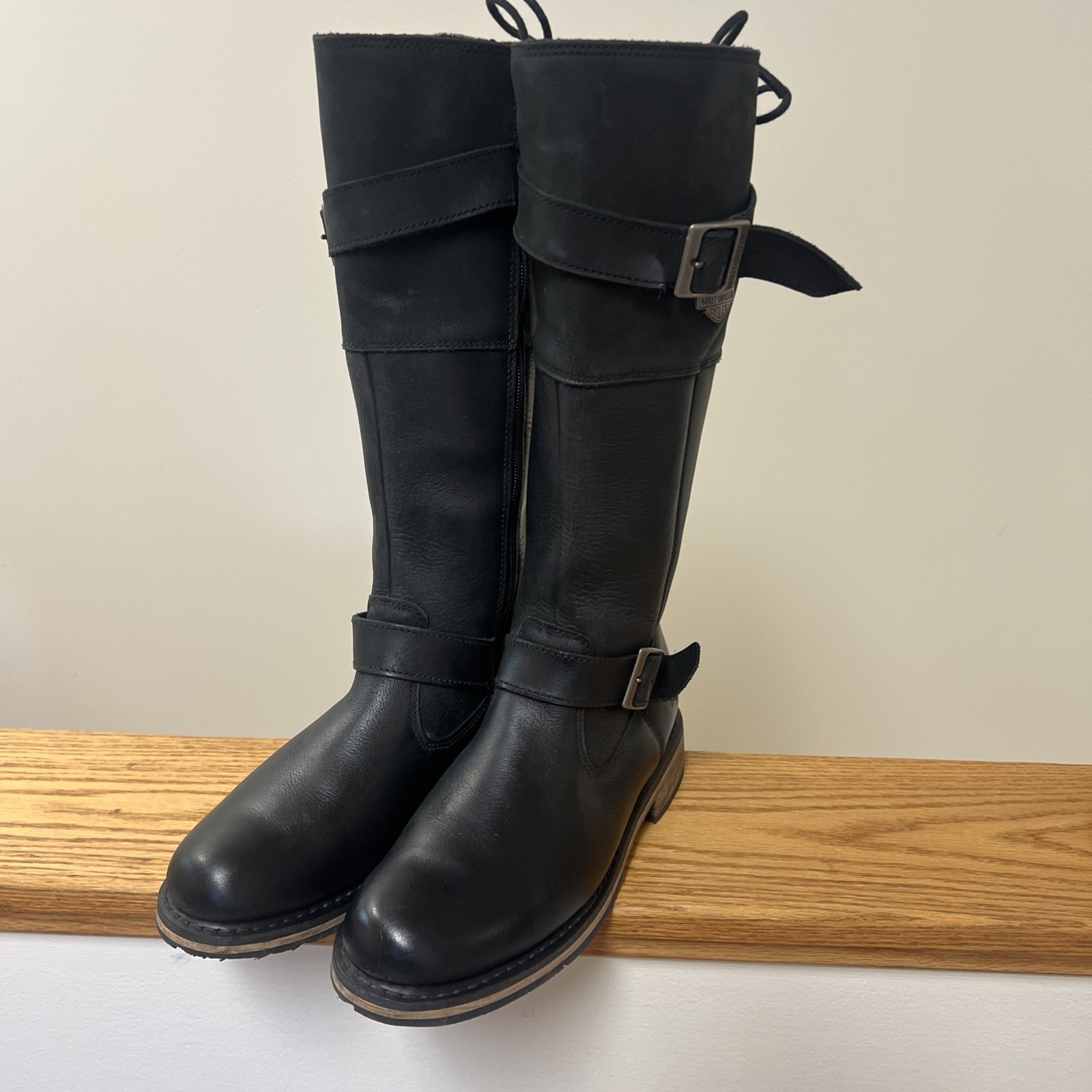 Harley-Davidson Kirtland 14-Inch Leather Motorcycle Biker Boots Women’s 9.5 READ
