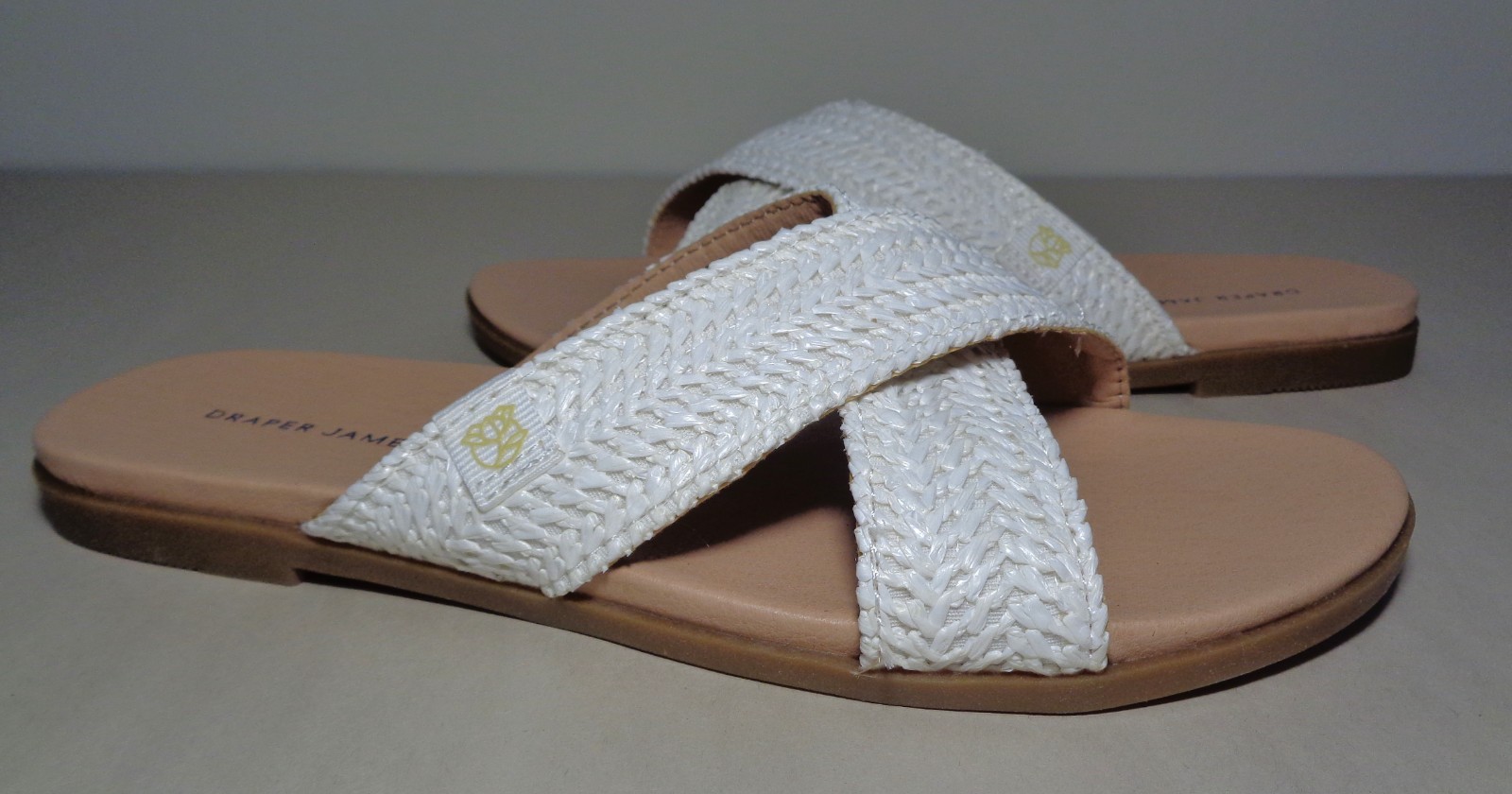 Draper Size 7 M / ALEX / White / Raffia Woven Sandals / New Women’s Shoes
