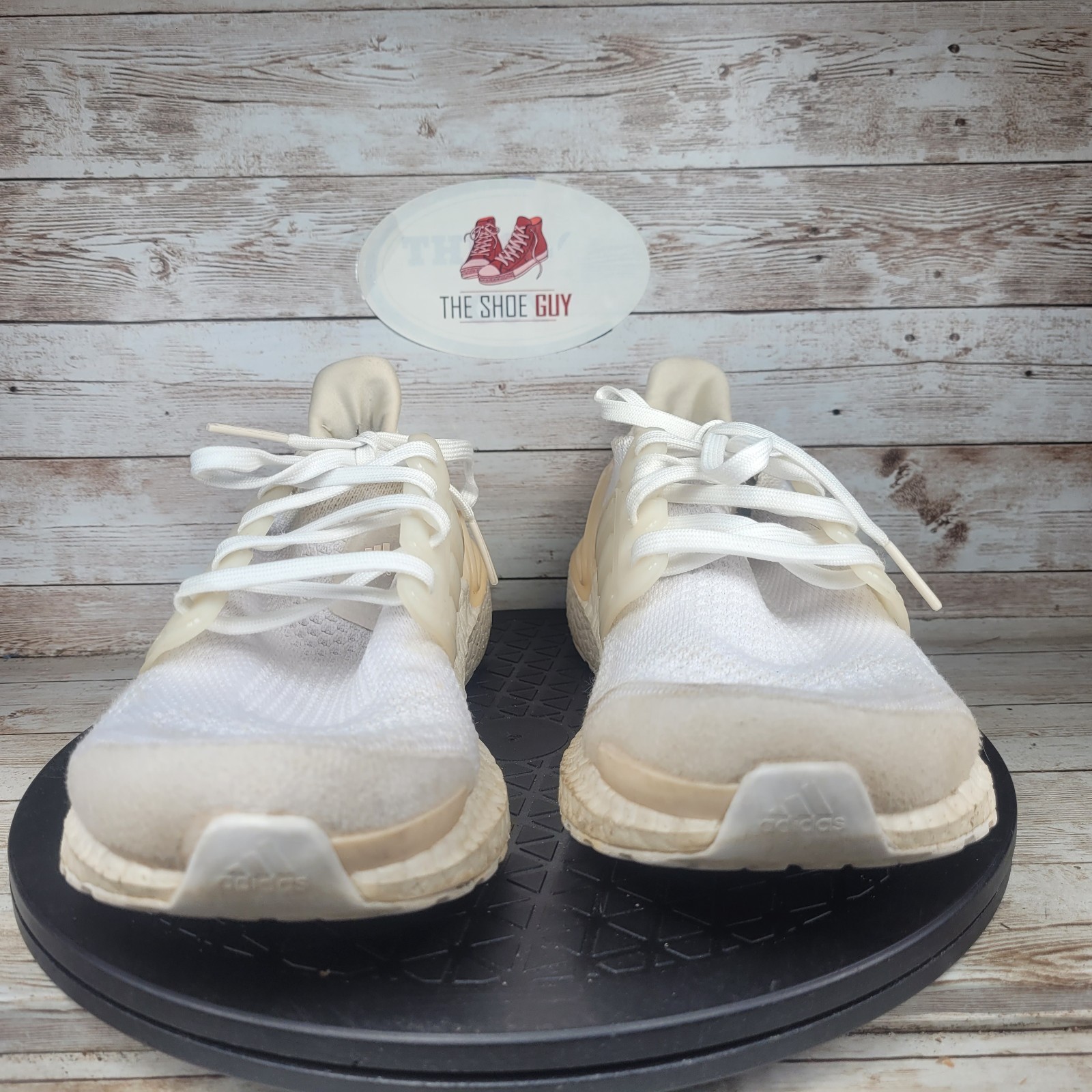 adidas Ultraboost 19.5 DNA Sneakers Womens 9 White Knit Breathable Running Shoes