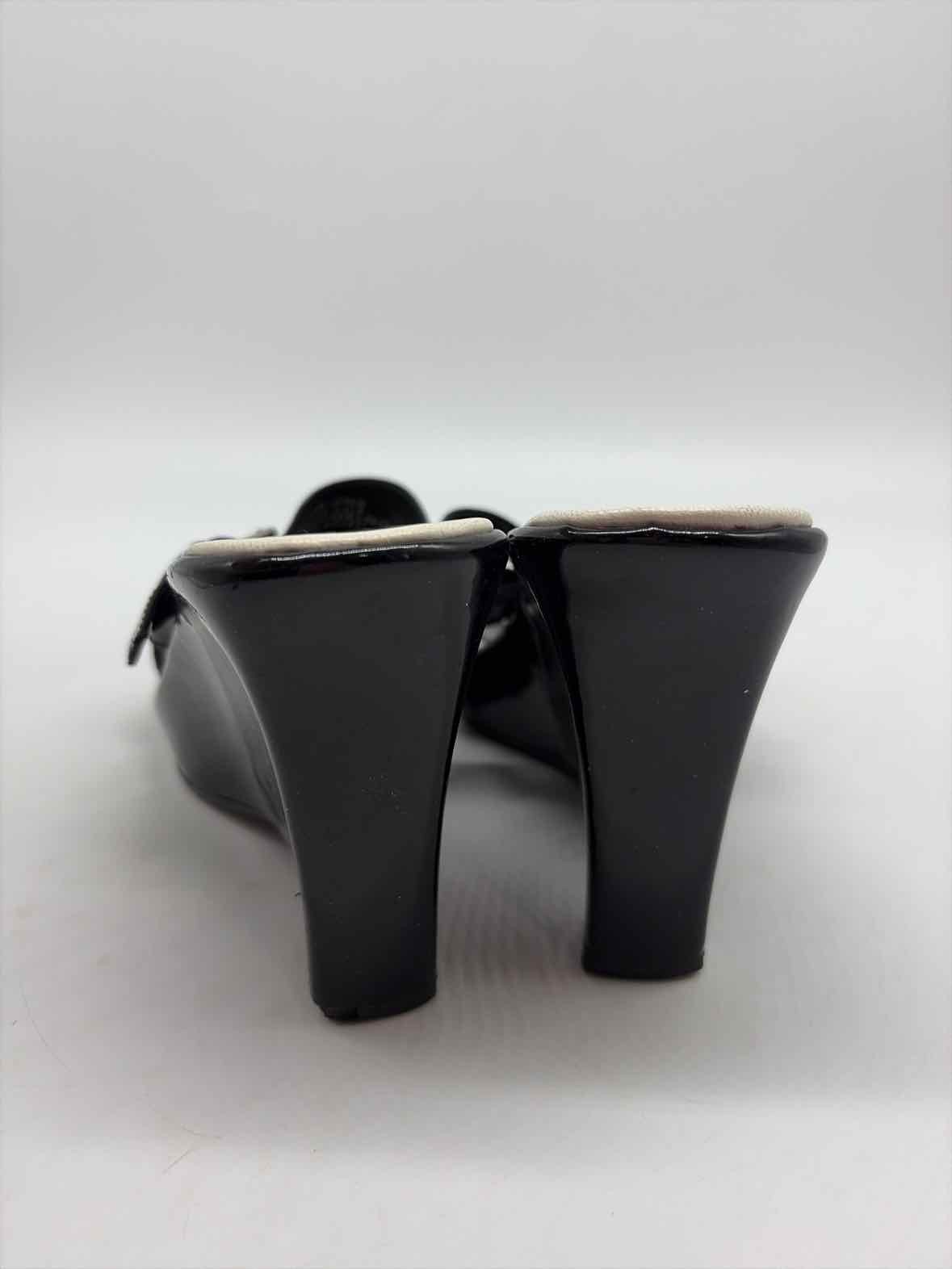 Pre-Owned Enzo Angiolini Black Size 6 Wedge Heels