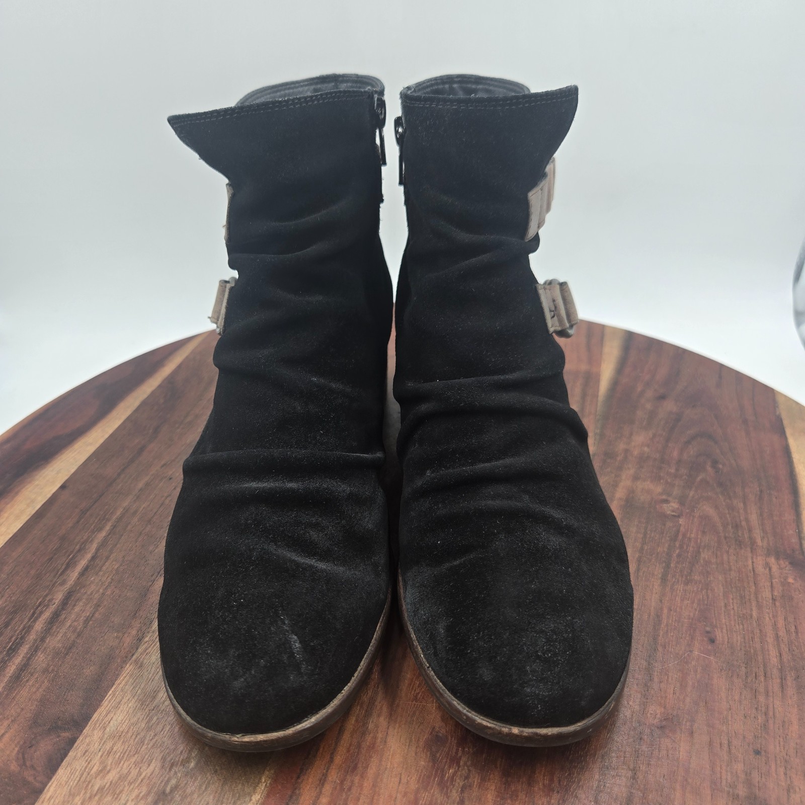 Paul Green Newbury Boots Women’s 5.5 UK / 8 US Black Brown Suede Slouch Booties