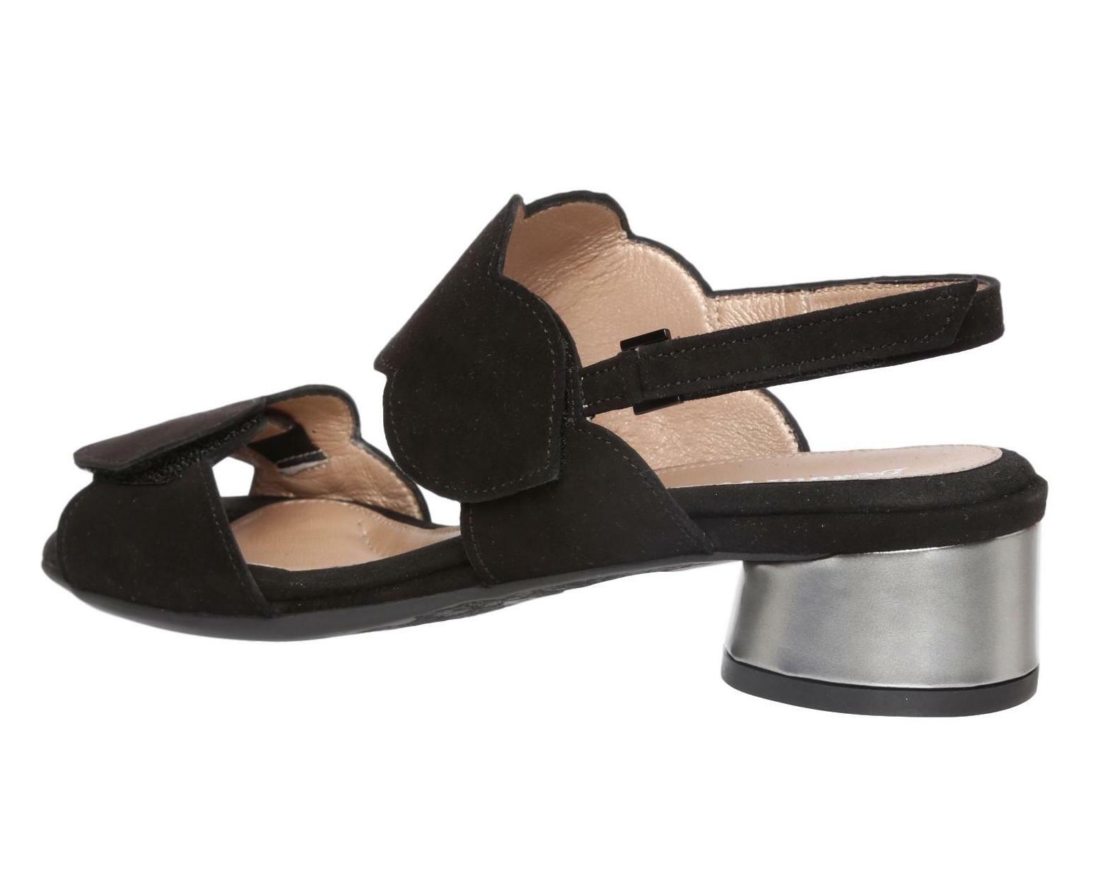 BeautiFeel Elsie Black Suede Sandals Z5766 Size 5 -5.5 US / 36 EU