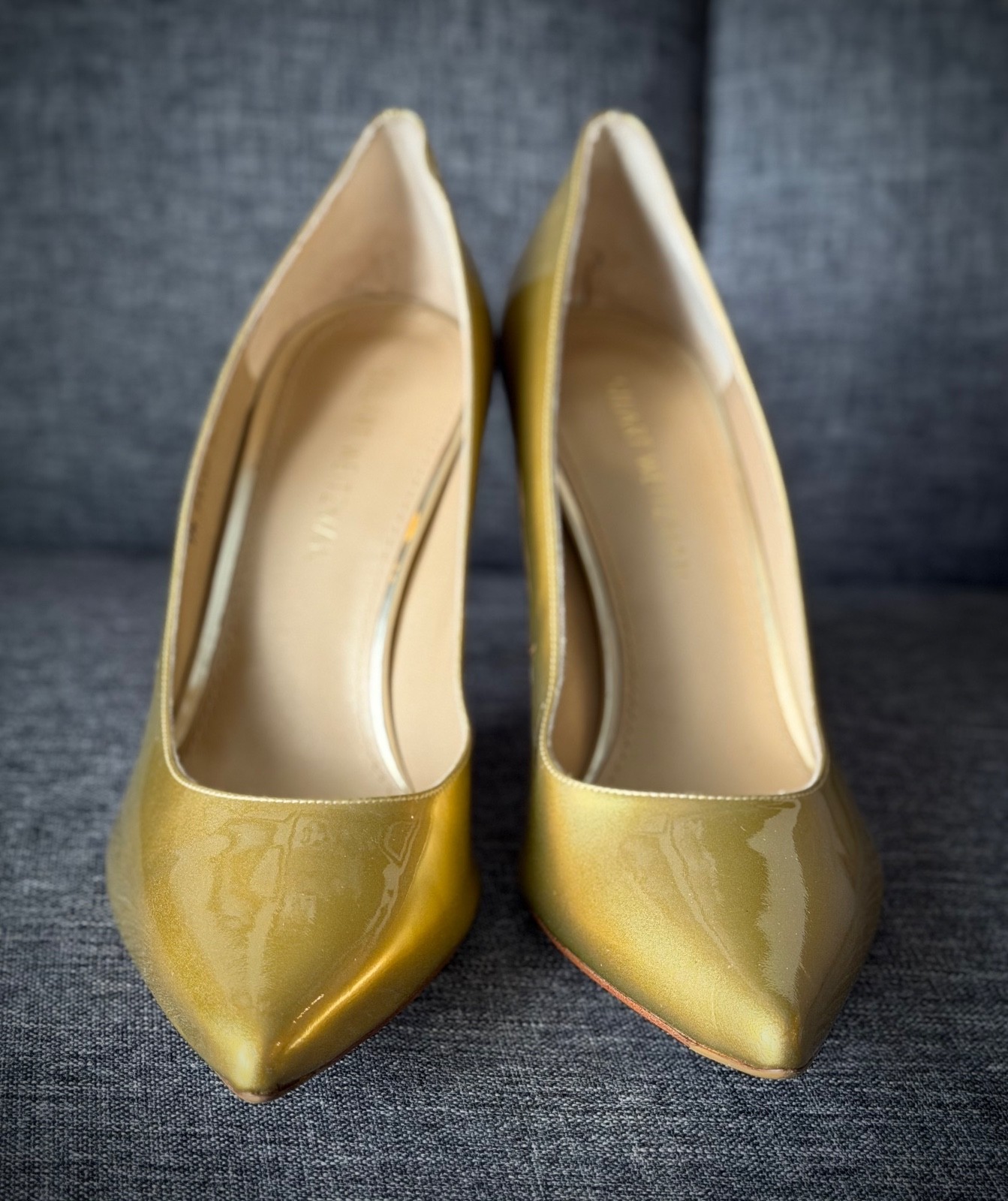 Stuart Weitzman | Heist Gilt Bullion | size 12 | 105mm / 4.25 heel