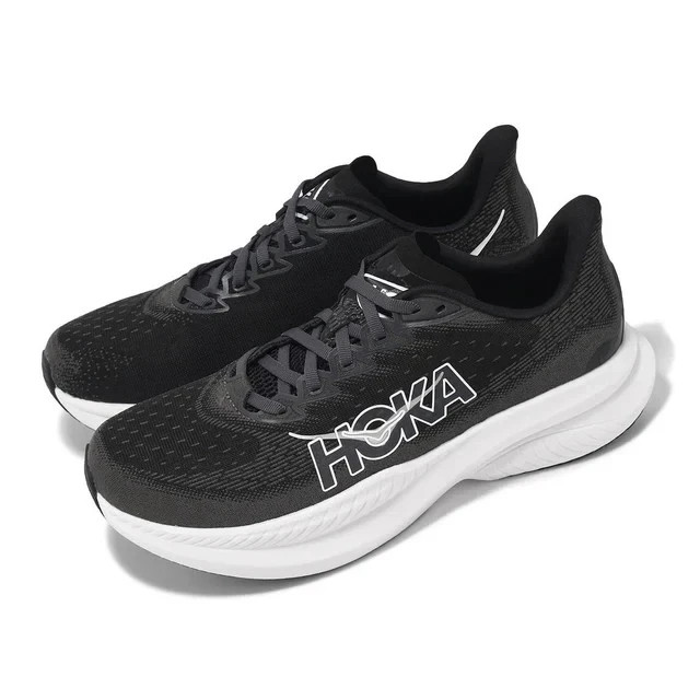 Hoka One One Mach 6 Women’s Size 8.5 Running Walking Shoes Black and White New