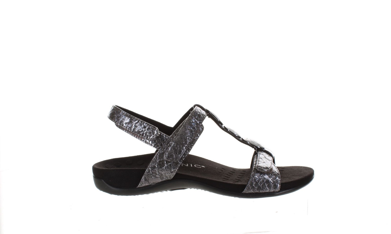 Vionic Womens Farra Gray Slingback Non-Heeled Gray